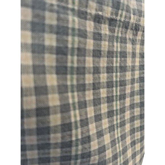 Vintage Two-Twenty Women's SM Blue Plaid Prairie Dress Overall Bib Modest Midi - Picture 4 of 12